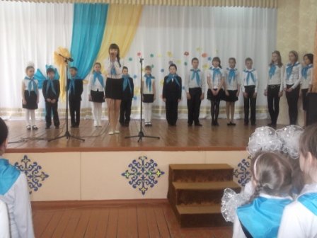 105 учащихся приняты ряды детско-юношеской организации «Жас Ұлан»