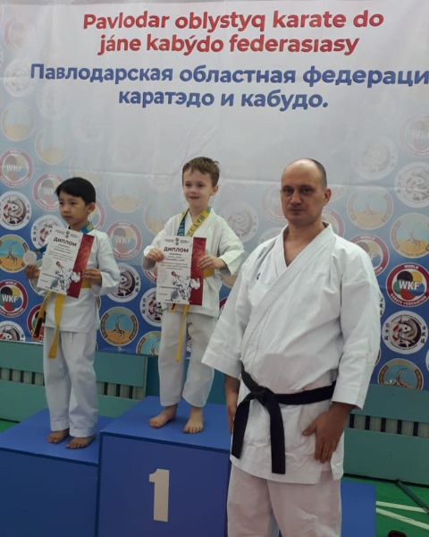 Первое место в Первенстве по карате среди клубов города Павлодара