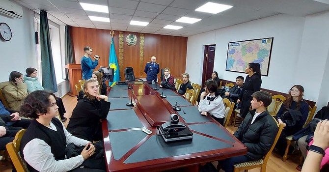 Встреча с начальником департамента внутренних дел Павлодарской обл генерал-майором полиции Василий Васильевичем Скляр.