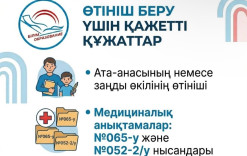 Құрметті ата-аналар!!! 1- сыныпқа құжаттарды қабылдау! Өтінішті беру үшін құжаттар