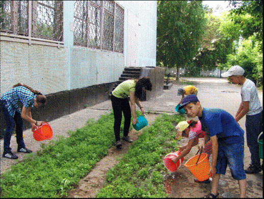 Школьный двор должен быть чистым