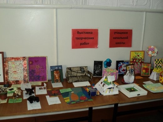 Выставка творческих работ учащихся начальной школы