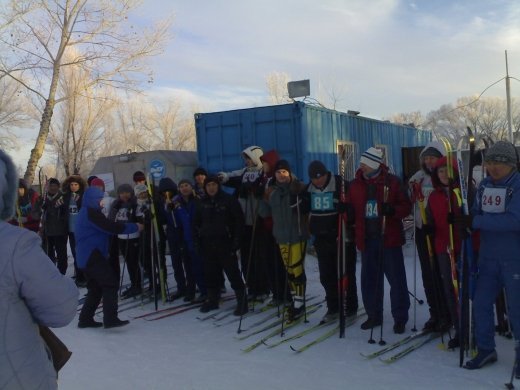 Соревнования по лыжам среди учителей