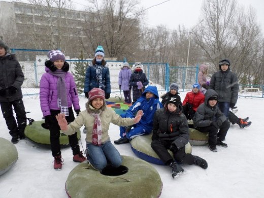 Зимний поход в зеленую рощу