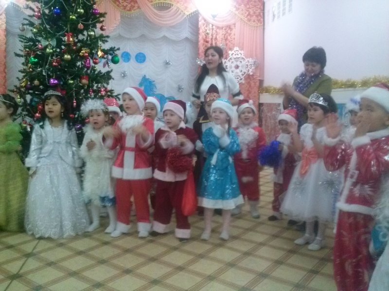 Празднование Нового года в детском саду