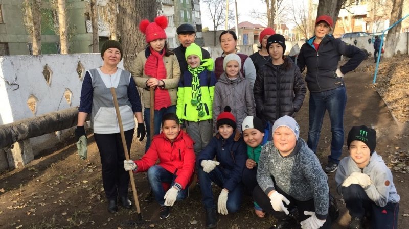 МЕКТЕП АУЛАСЫН ТАЗАЛАУ ШАРАСЫ 