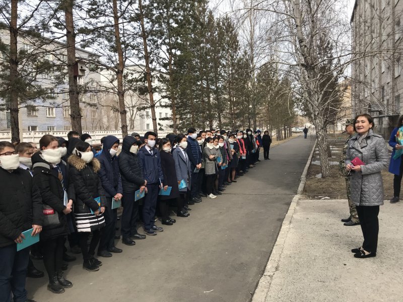 «Өрт кезіндегі іс-әркеттің тәртібі» оқу-жаттығу сабағы.