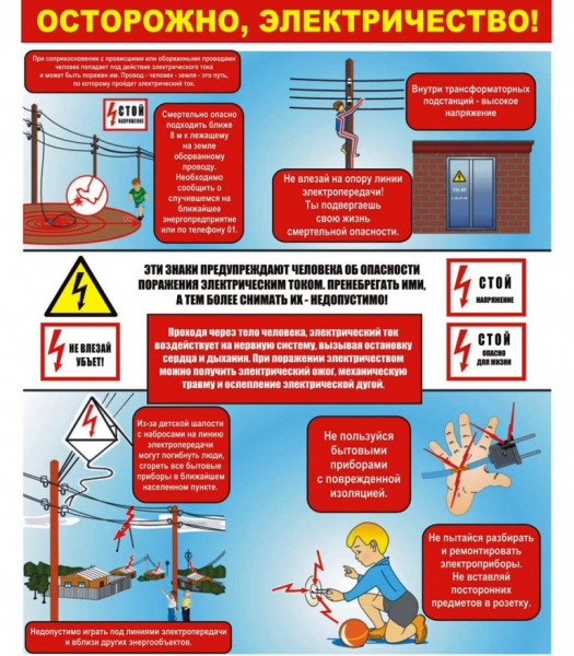 Правила электробезопасности для детей