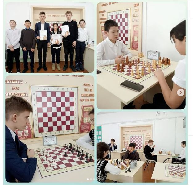Бүгін мектебімізде 5-8 сынып оқушылары арасында шахматтан турнир өтті.