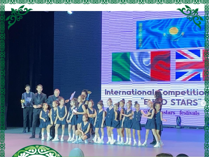 3 «Б» сынып оқушысы Политик Алиса «Би шеберханасы» шығармашылық ұжымымен бірге Астана қаласында өткен «Evro Stars» халықаралық конкурс-фестиваліне қатысып, бірінші орынға ие болды. 