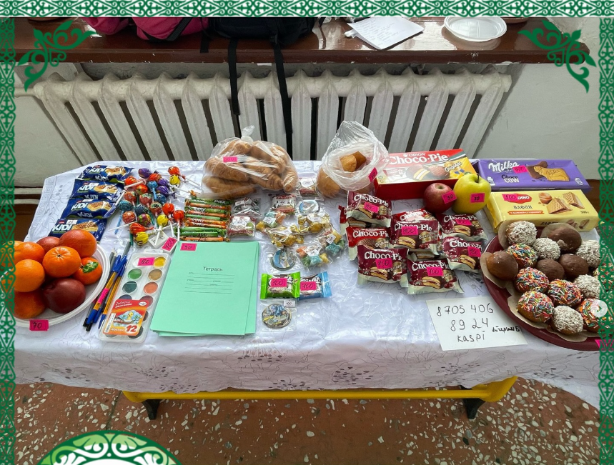 2025 жылдың 6 наурызында мектепте 1-4, 5-11 сыныптар арасында қайырымдылық жәрмеңкесі өтті. Белсенділік танытқан оқушылар мен ата-аналарға алғысымызды білдіреміз!