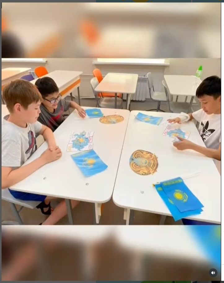 3 июня 2025 года команда «Исследователи» провела командную игру под названием «Тайна символов». Цель мероприятия — расширить знания учащихся о государственных символах Республики Казахстан, воспитывать уважение и гордость за них. Руководитель: Ардабаева Ж