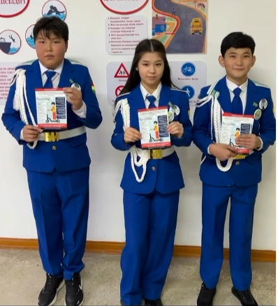 ЖҚИ жас инспекторларына жол қауіпсіздігі бойынша жадынамалар таратылды