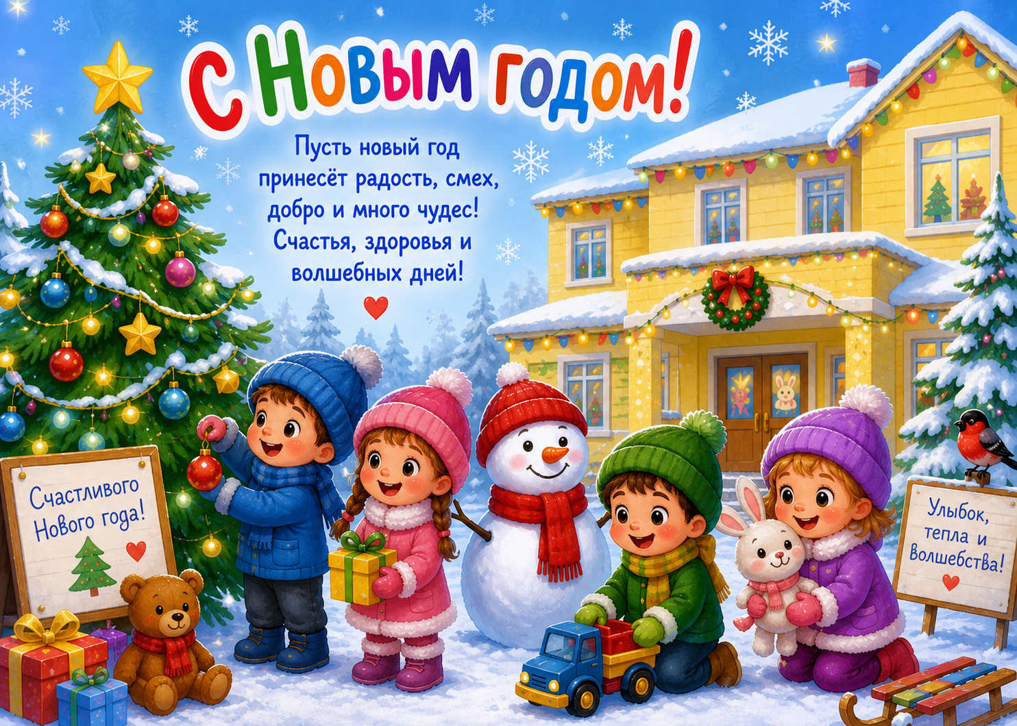 С теплом и добрыми пожеланиями — в Новый год!