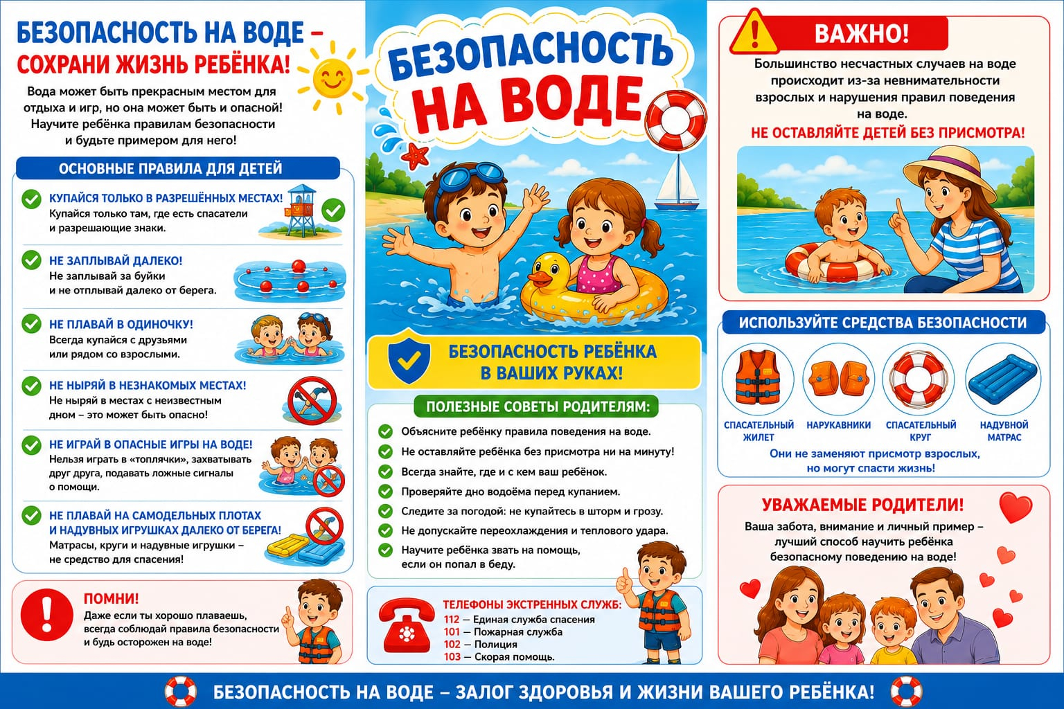 Безопасность на воде - сохрани жизнь ребенка!