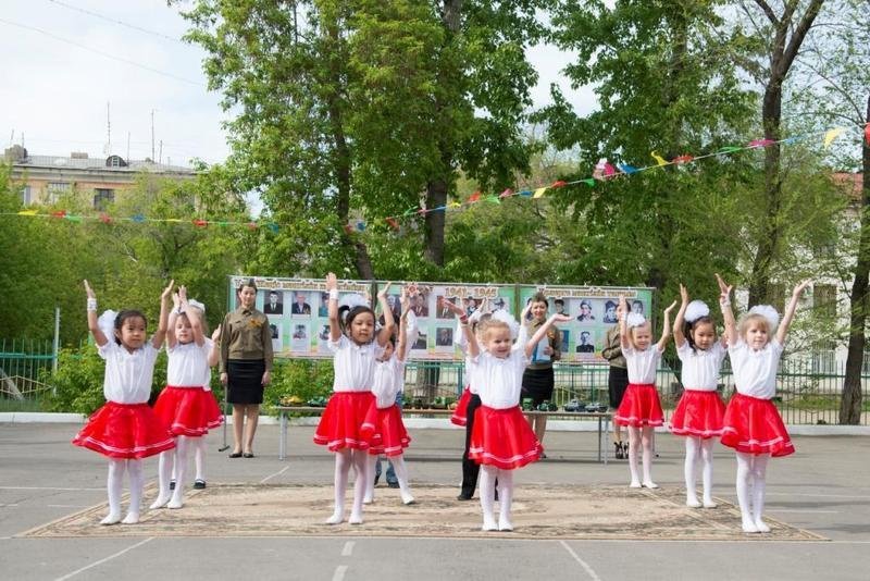 Балабақшаларда Жеңіс күніне орай мереке