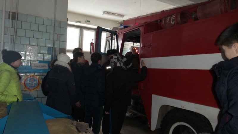 Экскурсия учащихся УПК №2 в УЧС города Павлодара