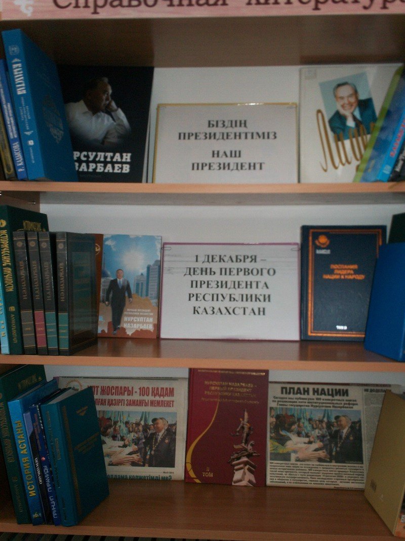 Книжная выставка и обзор литературы «Наш Президент»